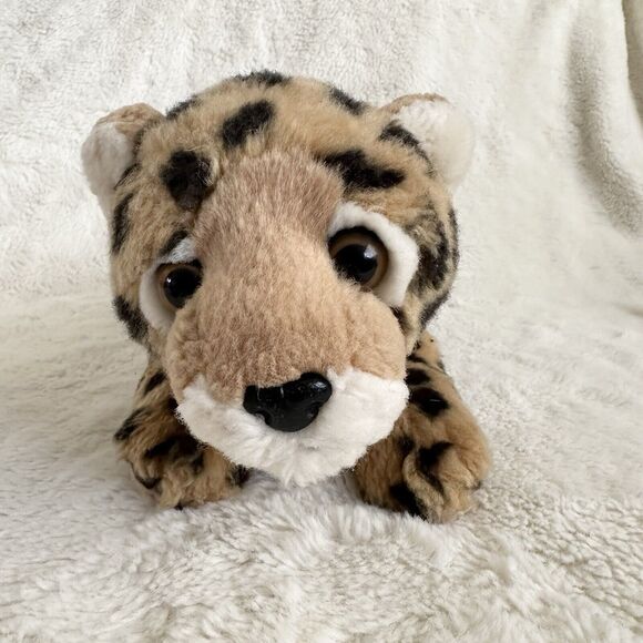Aurora Miyoni Cheetah Cub Laying 11” Realistic Plush Stuffed Animal - Picture 4 of 5